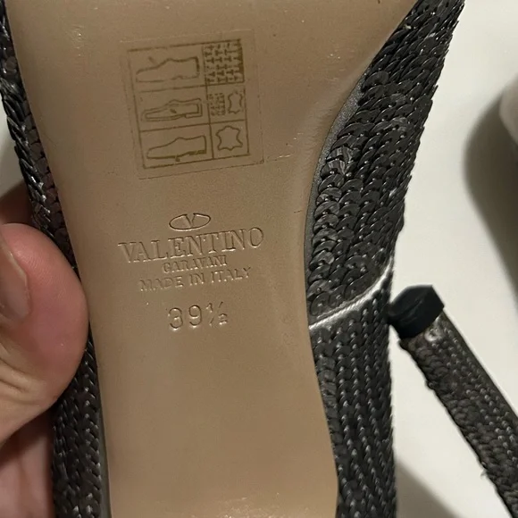 Valentino garavani sequin peep to pumps - Picture 14 of 16